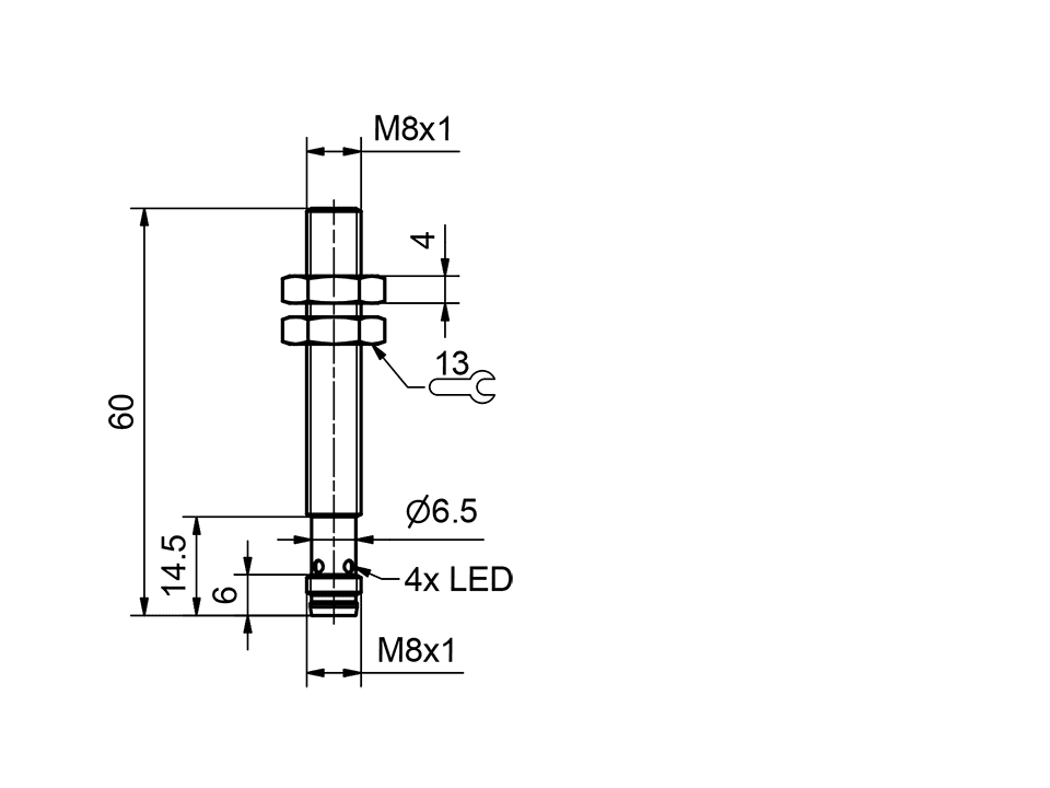 SensoPart 996-01025 996-01025 SENSOPART - Inductive sensor M8 / all-metal housing / factor 1, IMT 8-FM-S-B2-PSL-M3M 996-01025 on Applied Automation