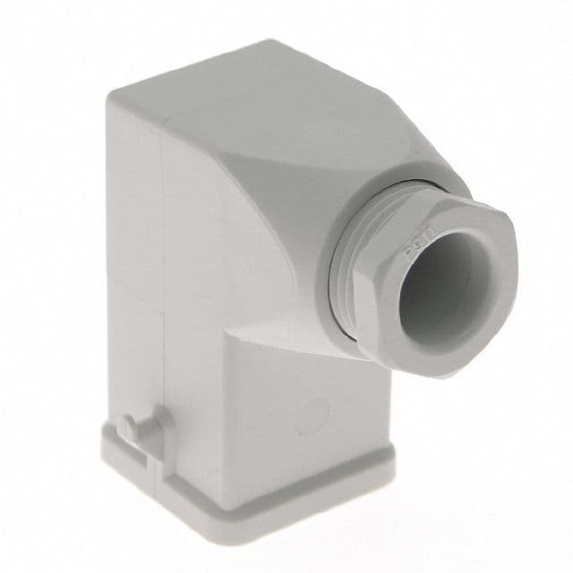 Mencom CK-03VA Plastic, Rectangular Hood, size 21.21, 2 Pegs, Side PG11 cable entry, White CK-03VA on Applied Automation