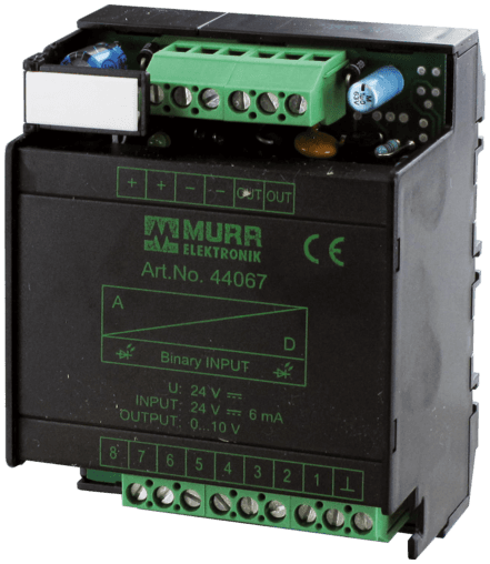 Murr Elektronik 44201 44201 Murrelektronik - MPUUW ANALOG COUPLER COMPONENT, IN: 0..10 V - OUT: 0..10 V / 300 mA, mounting rail / screw-type terminal 44201 on Applied Automation