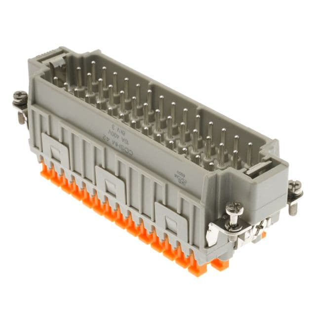 Mencom CDSHM-42N Hi-Density, CDSH series, Male Rectangular Insert, size 104.27, 42 pin, 10 amp, Squich Spring (43-84) CDSHM-42N on Applied Automation