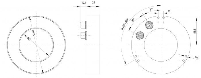SensoPart 525-51150 525-51150 SENSOPART - Ring light, V10 / V20, white, diffuse, 12-pin, LFR 115 WD-24-2L12 525-51150 on Applied Automation