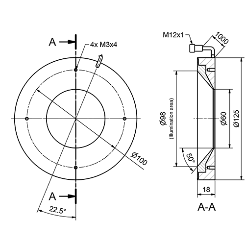 SensoPart 532-51035 532-51035 SENSOPART - Ring light, diffuse, 100 mm, white, LR 100 WD-24-KFL5 532-51035 on Applied Automation