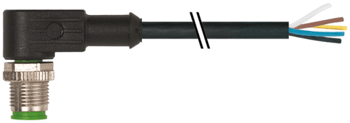 Murr Elektronik 7000-12121-6351000 7000-12121-6351000 Murrelektronik - M12 male 90° with cable, PUR 5x0.34 bk UL/CSA+drag chain 10m 7000-12121-6351000 on Applied Automation