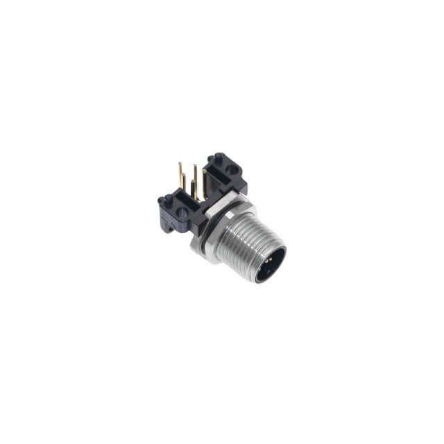 Mencom MDE45M-4MR-PCB-R Ethernet, Receptacle, Shielded, 4 Pole, M12 D-Coded Male Right Angle, 4A, PCB, Nickel Plated Brass MDE45M-4MR-PCB-R on Applied Automation