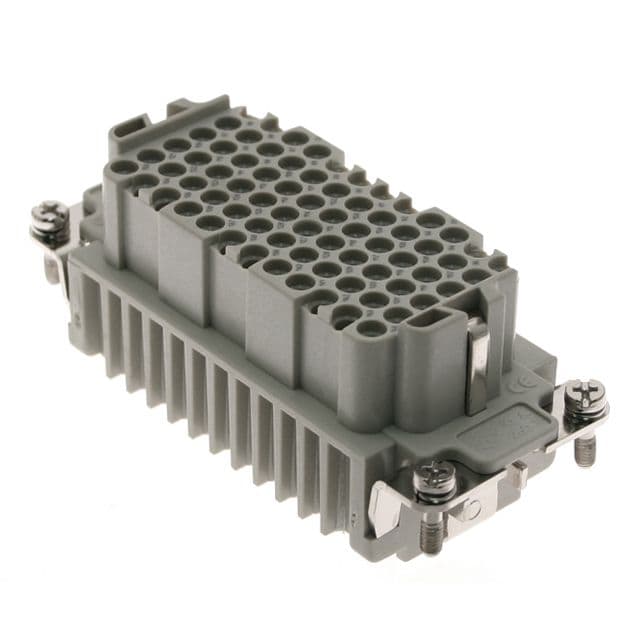 Mencom CDDF-72N Standard, CDD series, Female Rectangular Insert, size 77.27, 72 pin, 10 amp, Crimp, (numbered 73-144) CDDF-72N on Applied Automation