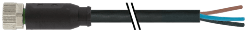 Murr Elektronik 7000-08041-6100060 7000-08041-6100060 Murrelektronik - M8 female 0° with cable, PVC 3x0.25 bk UL/CSA 0.6m 7000-08041-6100060 on Applied Automation