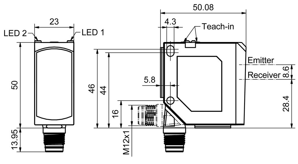 SensoPart 621-11027 621-11027 SENSOPART - Distance sensor with a reflector for large distances ? Time-of-flight technology, FR 55-RLP-70-2PNS-L5 621-11027 on Applied Automation