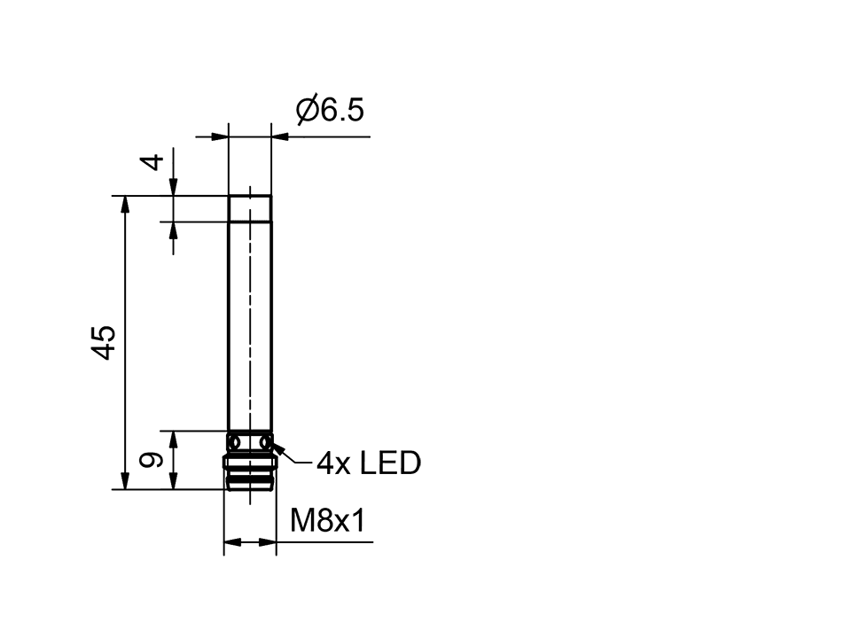SensoPart 996-01005 996-01005 SENSOPART - Inductive sensor Ø 6.5 mm / standard switching distance, IDT 6-S-NB2-PSL-M3M 996-01005 on Applied Automation