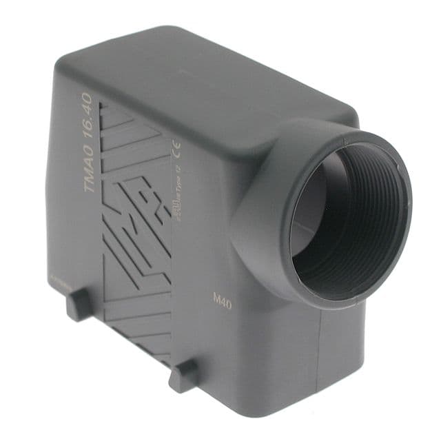 Mencom TMAO-24.40 Plastic, T Series, Rectangular Hood, size 104.27, 4 Pegs, Side M40 cable entry TMAO-24.40 on Applied Automation