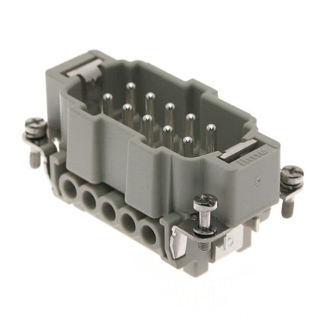 Mencom CNEM-10TX Standard, CNE series, Male Rectangular Insert, size 57.27, 10 pin, 16 amp, Screw, w/o pressure plate CNEM-10TX on Applied Automation