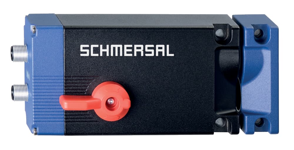 Schmersal AZM400Z-ST2-I2-2P2P-T-E AZM400Z-ST2-I2-2P2P-T-E Schmersal - Solenoid interlocks; Repeated individual coding with RFID technology; Coding level "High" according to ISO 14119; 2 Connector M12, 8- and 5-poles; Guard locking monitored; 2 Diagnostic outputs; Emergency exit; Electric manual release with auxiliary voltag AZM400Z-ST2-I2-2P2P-T-E on Applied Automation