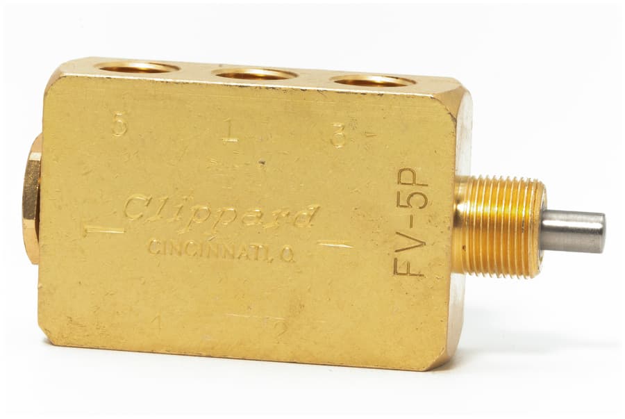 Clippard FV-5P 4-Way Double Plunger Valve, Fully-Ported, 1/8" NPT FV-5P on Applied Automation