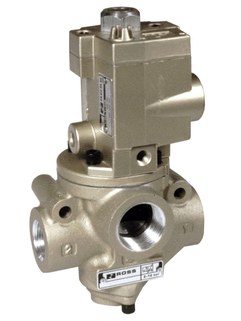 ROSS Controls D2153B4002 21 Series Low Temp 3/2 Single Pilot Valve, Normally Closed, G1/2" (In-Out), G1" (Exhaust) D2153B4002 on Applied Automation