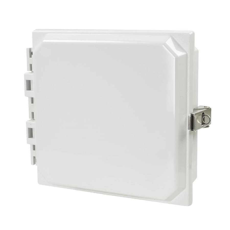 Allied Moulded Products AMHMI66L 6"x6" HMI Cover Kit with hinged cover and stainless-steel snap latch AMHMI66L on Applied Automation