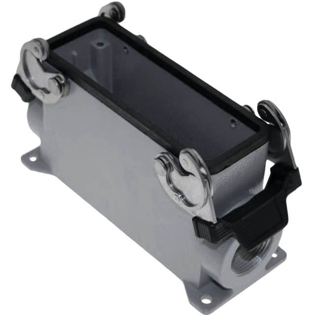 Mencom CAP-24.221 Standard, Rectangular Base, Double Latch, Surface mount, size 104.27, 2 Side PG21 cable entries, High construction CAP-24.221 on Applied Automation