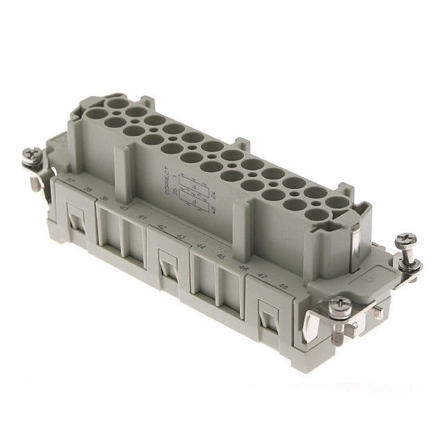 Mencom CCEF-24N Standard, CCE series, Female Rectangular Insert, size 104.27, 24 pin, 16 amp, Crimp, (numbered 25-48) CCEF-24N on Applied Automation