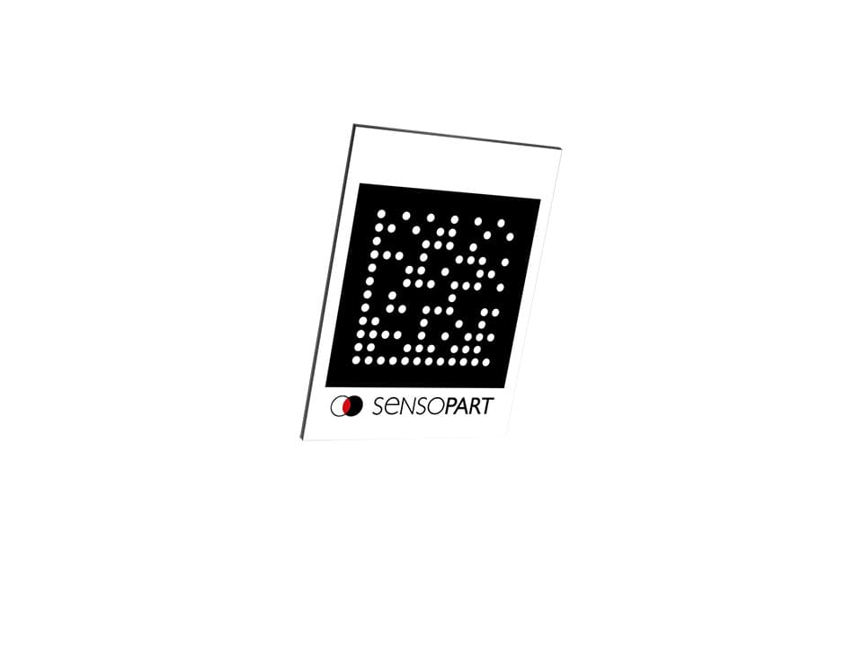 SensoPart 533-11058 533-11058 SENSOPART - Target Mark, 100 mm, auto-ID, mounting holes, adhesive pads, set of 12 pcs., ZTM 100-D2-4x3.3-12 533-11058 on Applied Automation