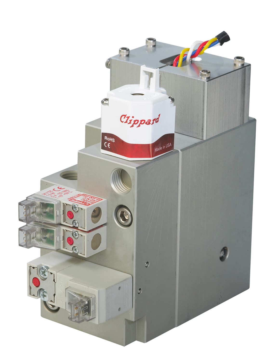Clippard ES-2T-6-H 2-Way Electronic Valve, Normally-Closed, Top Pins, 6 VDC ES-2T-6-H on Applied Automation