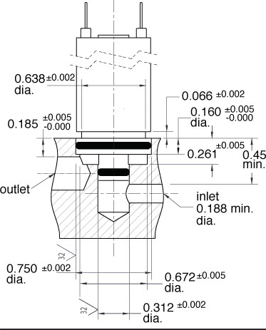 Clippard DT-2C-12 DV 2-Way Valve, Spade Term., Cartridge, 100 l/min @ 50 psig, 12 VDC DT-2C-12 on Applied Automation