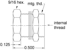 Clippard 15027-PKG #10-32 Bulkhead Fitting, Pack of 5 15027-PKG on Applied Automation