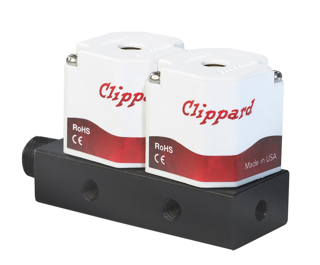 Clippard ES-2T-6-H 2-Way Electronic Valve, Normally-Closed, Top Pins, 6 VDC ES-2T-6-H on Applied Automation