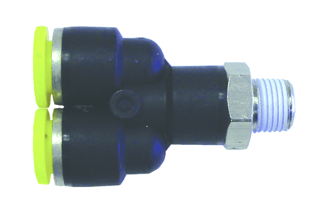 Clippard PQ-YC05P-PKG Push-Quick "Y" Connector, 5/32", 1/8" NPT, Pack of 5 PQ-YC05P-PKG on Applied Automation