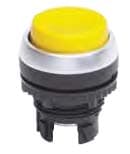 Clippard P22-P2E-B 22 mm Extended Push Button, Black (Yellow shown) P22-P2E-B on Applied Automation