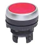 Clippard P22-P2F-Y 22 mm Flush Push Button, Yellow (Red shown) P22-P2F-Y on Applied Automation