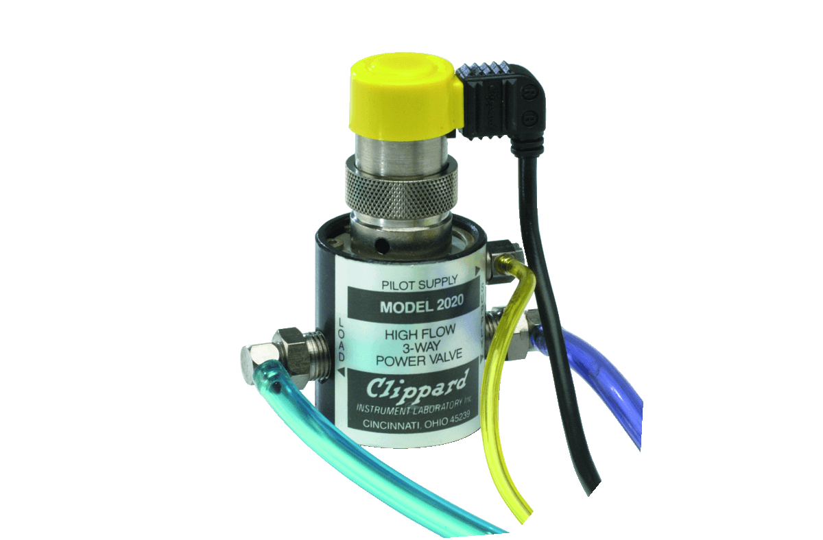 Clippard M-2021 High Flow EV/ET Piloted 3-Way Valve M-2021 on Applied Automation