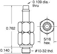 Clippard 15045-BLK Swivel Hose Barb, 250 Pc. Min. 15045-BLK on Applied Automation