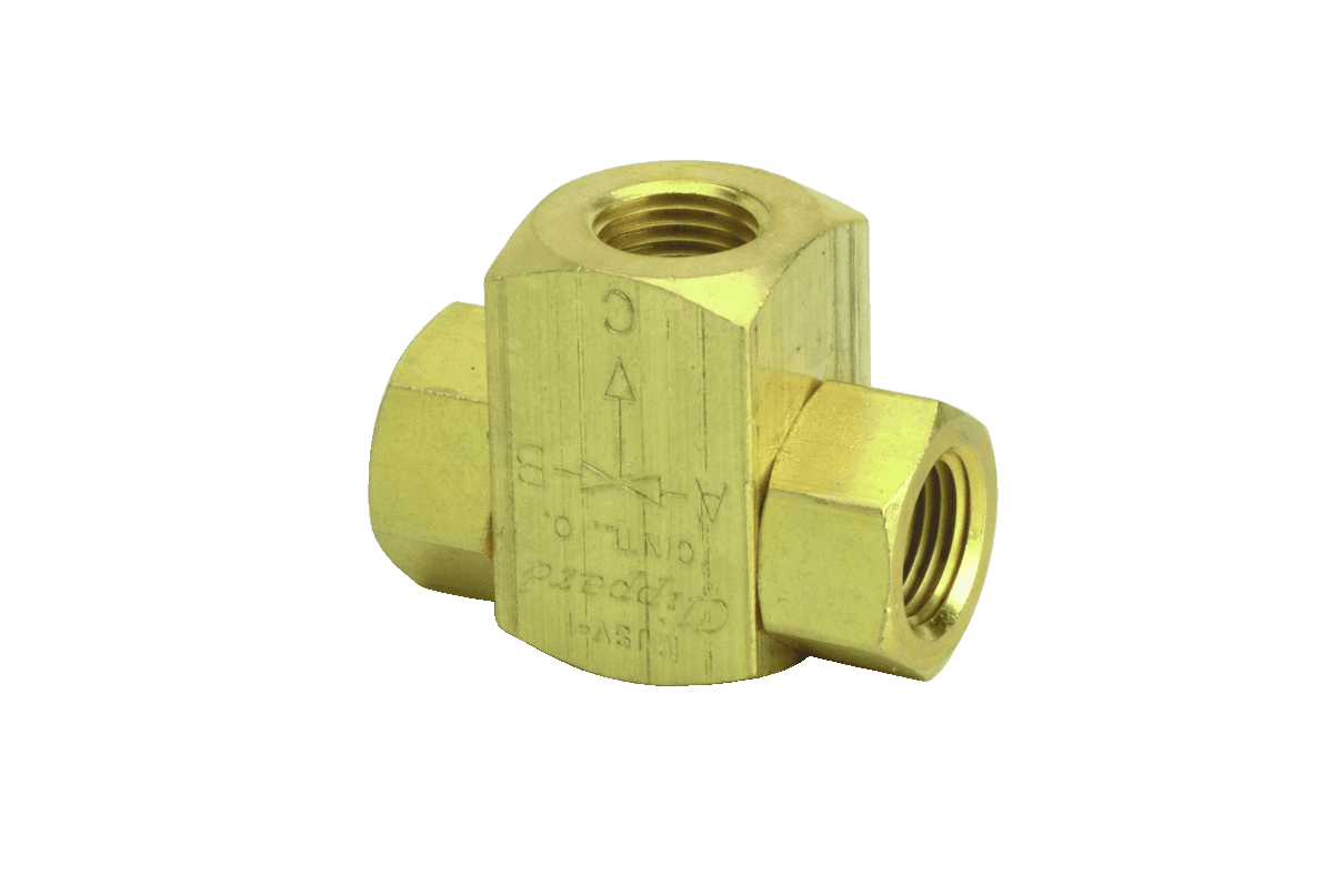 Clippard M-MJSV-1 Poppet Type Shuttle Valve, G1/8 M-MJSV-1 on Applied Automation