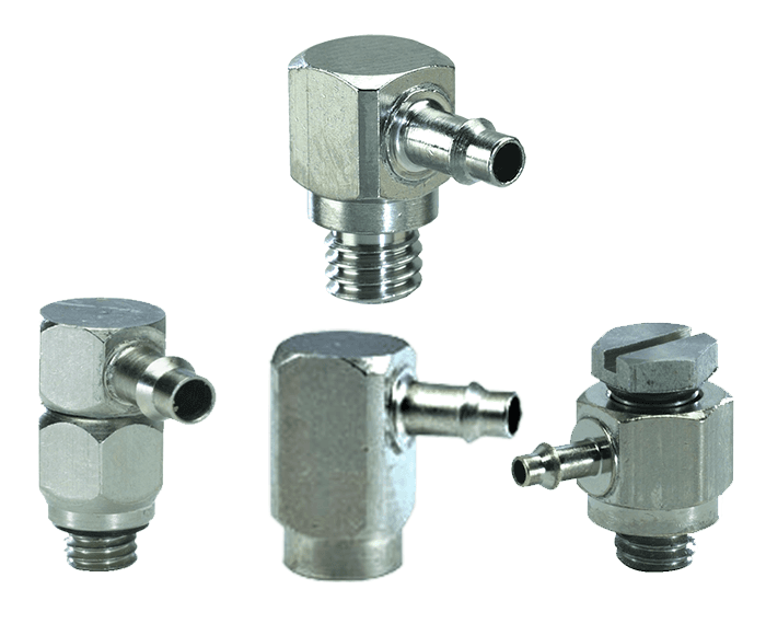 Clippard ST0-4-PKG #10-32 to 1/8" ID Hose Positionable Fitting, ENP, Pack of 5 ST0-4-PKG on Applied Automation