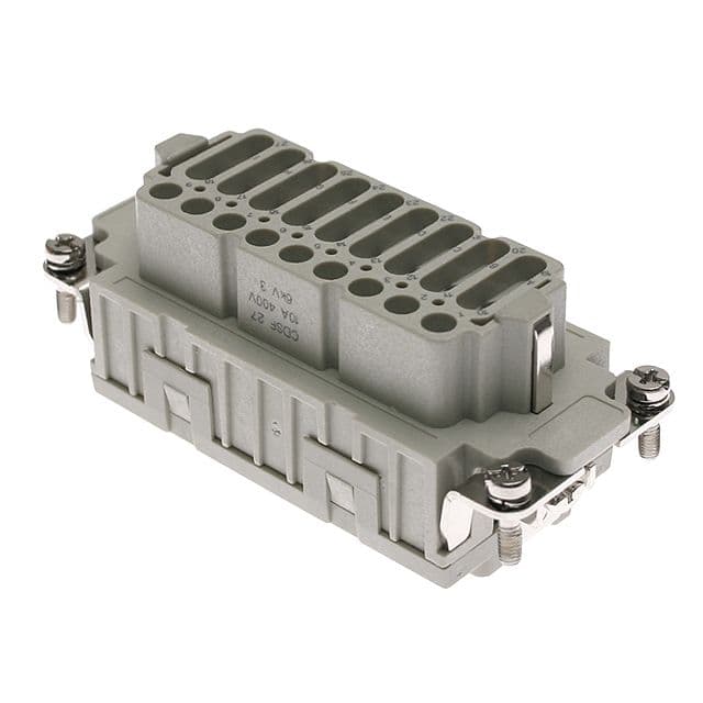 Mencom CDSF-27 Hi-Density, CDS series, Female Rectangular Insert, size 77.27, 27 pin, 10 amp, Standard Spring CDSF-27 on Applied Automation