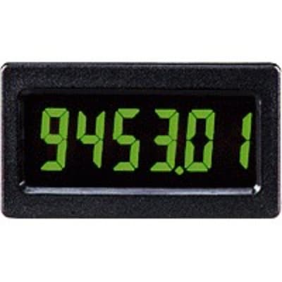 Red Lion MDMU0010 Red Lion MDMU0010 is a digital counter and timer designed for flush or door mounting, belonging to the Specialty Panel Meters Series. It features a compact design with dimensions of W46mm x H27mm (1.8" x 1") and offers a degree of protection rated at IP65 NEMA 4X, suitable for various industrial environments. This unit operates on a 5Vdc supply voltage and includes 1 x digital input that supports high-speed counters with a maximum frequency of 10kHz, accommodating both sink and source wiring configurations. MDMU0010 on Applied Automation
