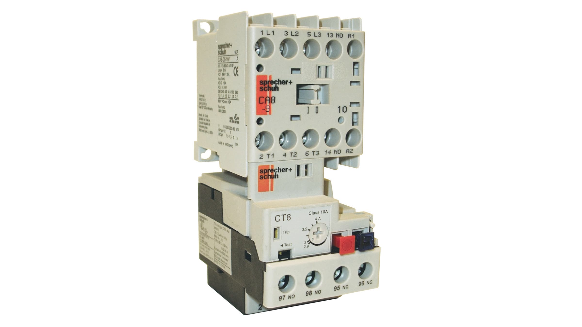 Sprecher + Schuh CAT8-09C-10-24D-8B13 Sprecher + Schuh CAT8-09C-10-24D-8B13 - CAT8 Starter FVNR 3-Phase, Miniature 9 A, 24V DC, 0.90-1.3A Direct Mnt O/L, Open Type, 1NO CAT8-09C-10-24D-8B13 on Applied Automation