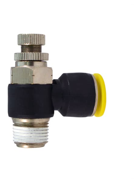 Clippard PQ-CI12Q Flow Control Valve, Meter In from 1/4" NPT to 3/8" OD Tubing PQ-CI12Q on Applied Automation