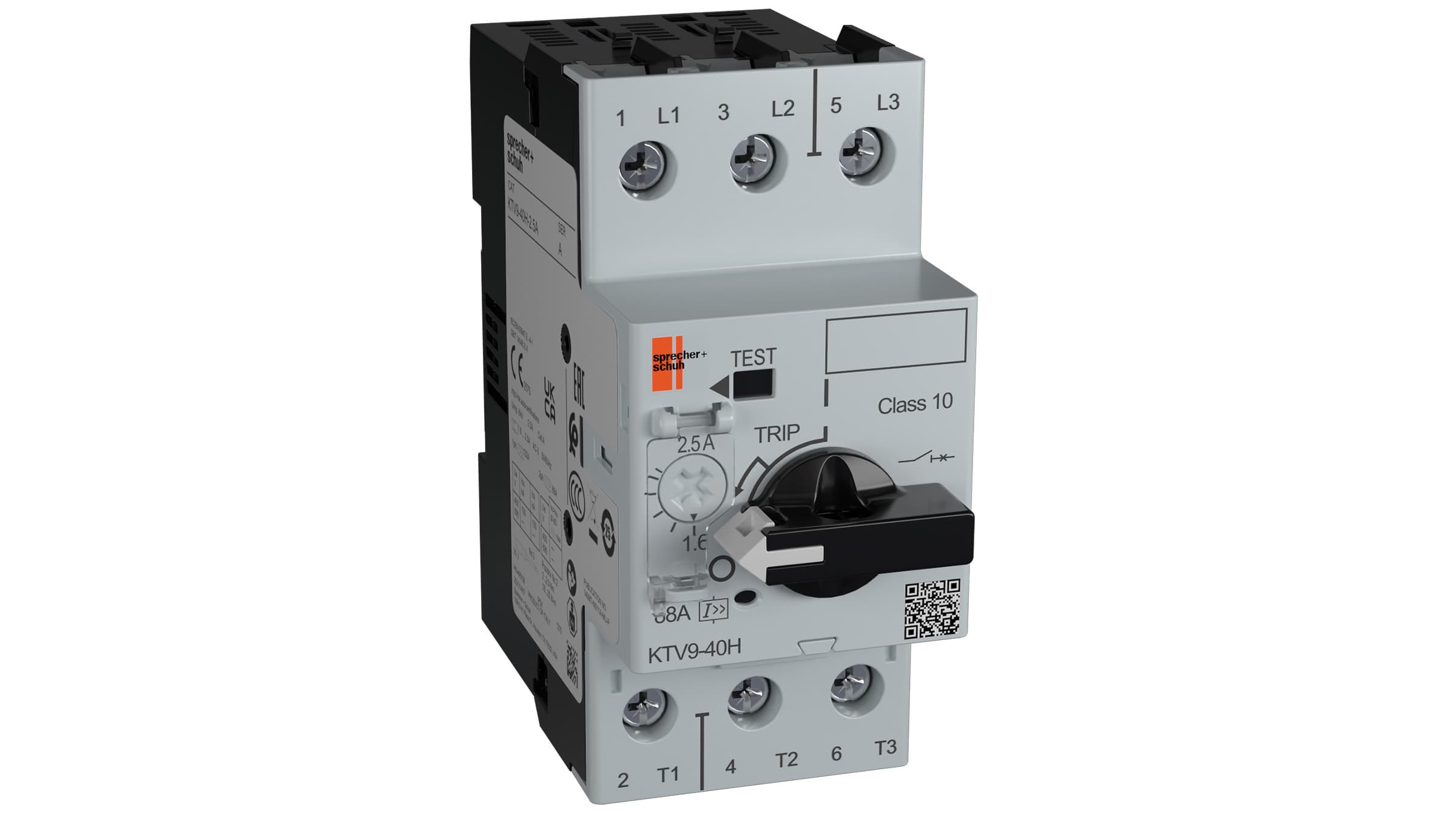 Sprecher + Schuh KTV9-40H-40A Sprecher + Schuh KTV9-40H-40A - KTV9 Motor Circuit Breaker, Frame D High Capacity, 34-40 Amps, 480A Magnetic Trip, 10 HP 200V / 10 HP 230V / 30 HP 460V KTV9-40H-40A on Applied Automation