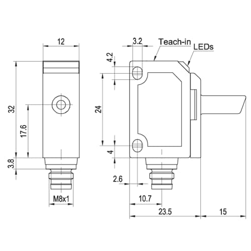 SensoPart 693-11014 693-11014 SENSOPART - Ultrasonic sensor with analogue output, UT 20-S150-AUM4 693-11014 on Applied Automation