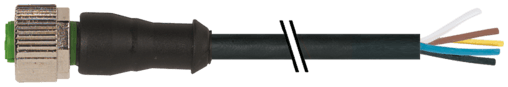 Murr Elektronik 7000-12241-7322000 7000-12241-7322000 Murrelektronik - M12 FEMALE 0°, PUR 5X0.34 black UL/CSA, drag ch 20m 7000-12241-7322000 on Applied Automation