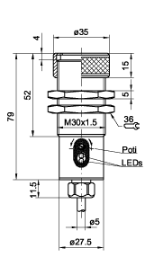 SensoPart 530-51596 530-51596 SENSOPART - Photoelectric proximity sensor for adaptation of fibre-optic cables, FMS 30-44 UT-60 530-51596 on Applied Automation