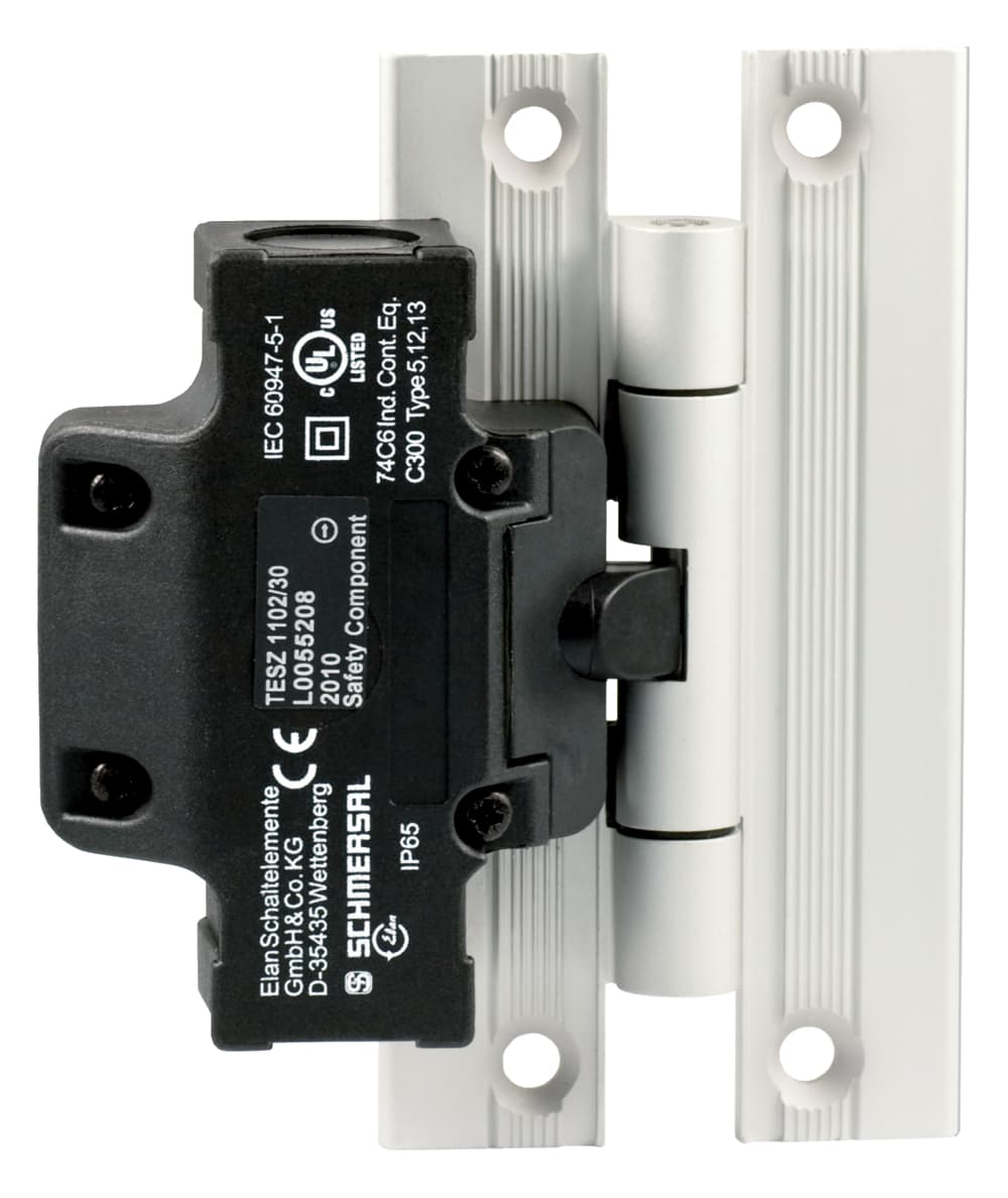 Schmersal TESZ1102/S/30 TESZ1102/S/30 Schmersal - Safety switch for hinged guards; Hinge safety switch; 2 cable entries M 20 x 1.5; Simple fitting, especially on 30 mm profiles; Thermoplastic enclosure; Double-insulated; Good resistance to oil and petroleum spirit; 111,5 mm x 92 mm x 36 mm TESZ1102/S/30 on Applied Automation