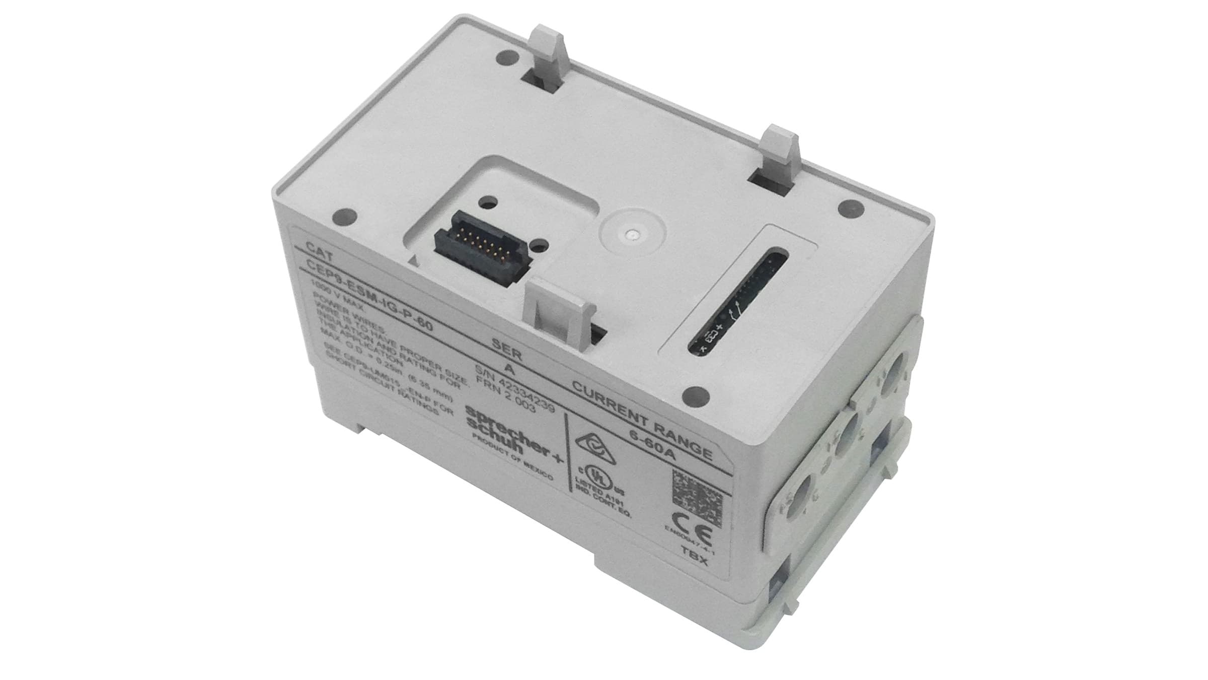 Sprecher + Schuh CEP9-ESM-IG-P-60 Sprecher + Schuh CEP9-ESM-IG-P-60 - CEP9 Sensing Module-Ground Fault/Current, Pass-Thru, Auto or Manual Reset, 6.0-60 Amps, 1 or 3-Phase, Class 5 to 30 CEP9-ESM-IG-P-60 on Applied Automation
