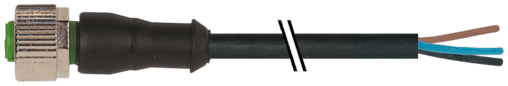 Murr Elektronik 7000-12181-6130200 7000-12181-6130200 Murrelektronik - M12 female 0° with cable, PVC 3x0.34 bk UL/CSA 2m 7000-12181-6130200 on Applied Automation