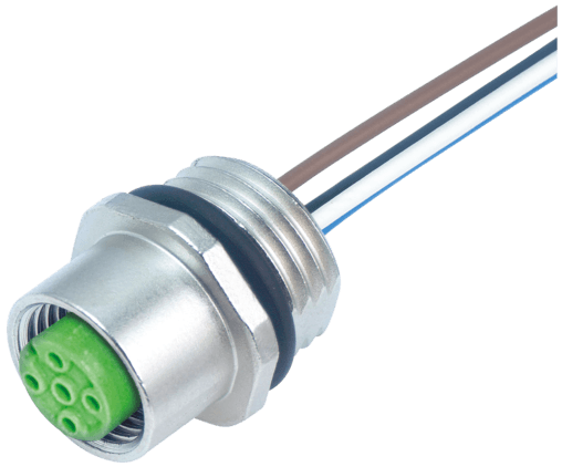 Murr Elektronik 7000-13562-9720020 7000-13562-9720020 Murrelektronik - M12 female receptacle A-cod. front mount incl. nut, wires PP 5x0,34 0,2m 7000-13562-9720020 on Applied Automation