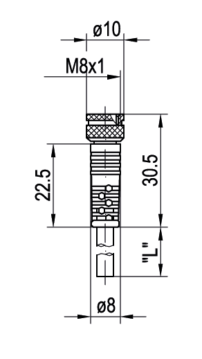 SensoPart 902-51614 902-51614 SENSOPART - M8 socket, 3-pin, straight, open ends, 3-wire, length 5 m, a-coded, PUR, IP 65, IP 67, K3-5m-G-PUR 902-51614 on Applied Automation