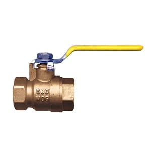 Fairview Fittings BV4103-B Valve, Ball; 1/4" FNPT Port; 2 Port - 2 Way; 2 Position; Hydraulic - Pneumatic; Hand Lever; 600 PSI WOG; -40 To 356 Deg F; Brass BV4103-B on Applied Automation