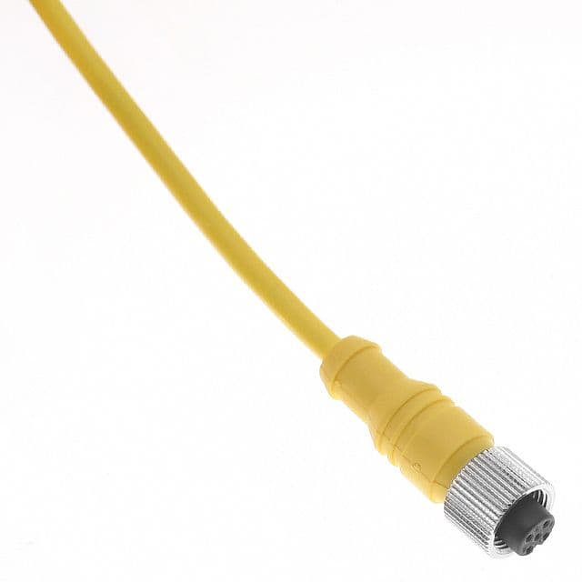 Mencom MDCM-8FP-10M MDC, Cordset, Shielded Cable, Not shielded to coupling nut,8 Pole, Female Straight, 10M, 2A, Yellow, PVC, Nickel Plated Brass MDCM-8FP-10M on Applied Automation