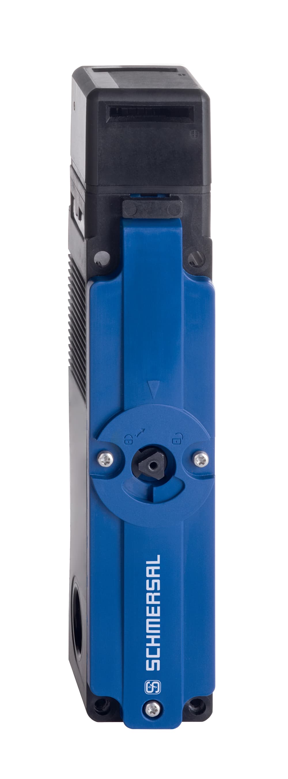 Schmersal AZM150SK-02/11RIA-024-B6R AZM150SK-02/11RIA-024-B6R Schmersal - Solenoid interlocks; Thermoplastic enclosure; Eight approach levels thanks to rotating head; Individually coded version with coding level "High" according to ISO 14119; Simple fitting, especially on 40 mm profiles AZM150SK-02/11RIA-024-B6R on Applied Automation