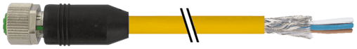 Murr Elektronik 7000-15101-1382000 7000-15101-1382000 Murrelektronik - M12 FEMALE 0° 6POLCUBE67-SAFETY, PUR 4x0,5 + 2x0,5 shielded YELLOW, 20m 7000-15101-1382000 on Applied Automation
