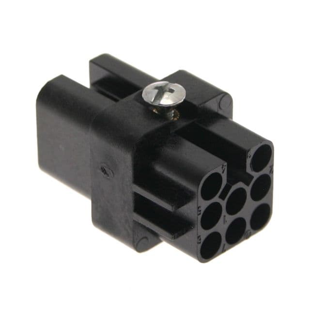 Mencom CDF-07N Standard, CD series, Female Rectangular Insert, size 21.21, 7 pin, 10 amp, Crimp, Black CDF-07N on Applied Automation